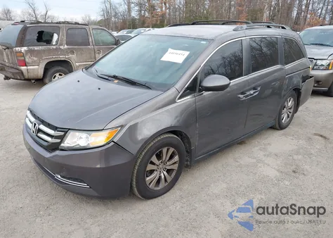 2014 Honda Odyssey Ex from USA, damaged, VIN 5FNRL5H43EB130141